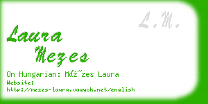 laura mezes business card